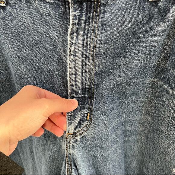 Carhartt B13 Washed Denim Loose Fit Jean Carpenter Mens 34X34 Heavily Distressed - Picture 3 of 11